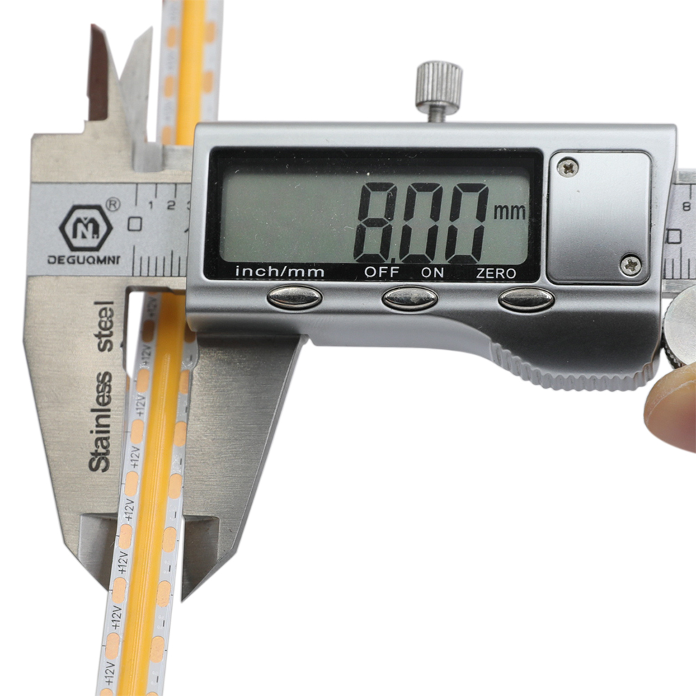 DC12V 8mm Width 512Chips/m Flexible COB High CRI 90+ LED Strip Light 5m/16.4ft Per Roll DC12V 8mm Width 512Chips/m Flexible COB High CRI 90+ LED Strip Light 5m/16.4ft Per Roll